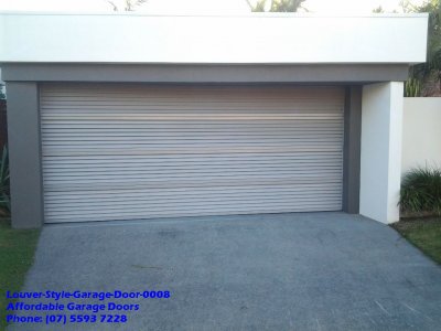 Louver Style Garage Door 0008